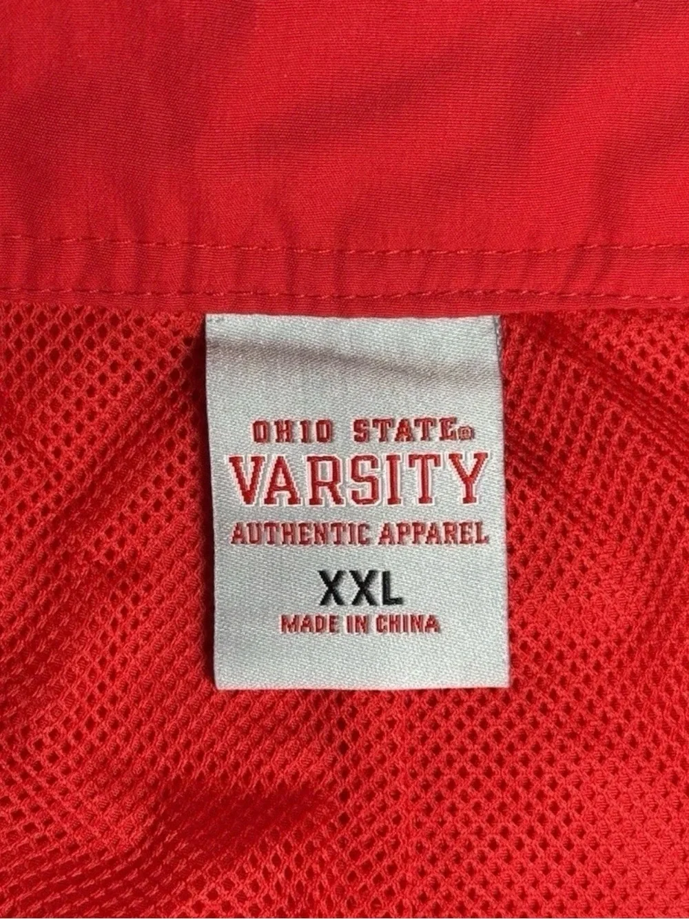 Ohio State Buckeyes Lined Swim Shorts Trunks XXL Red White Black 37x11